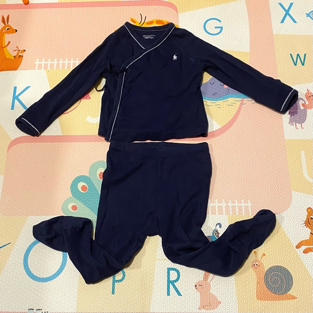 ralph lauren baby matching set size 9m